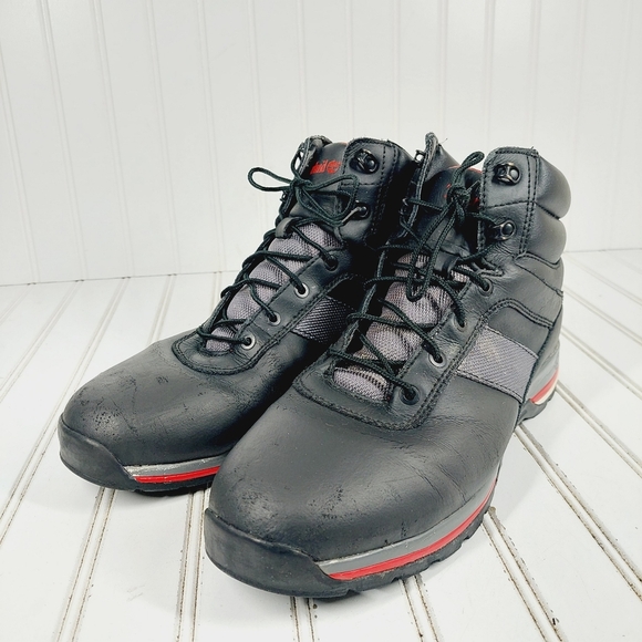 Timberland Men's Black Leather Lace Up Winter Boots i 1011 - Picture 2 of 12